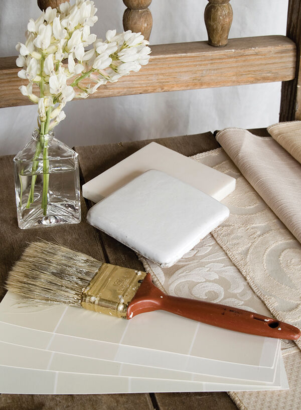 White Interior Decoration Plan